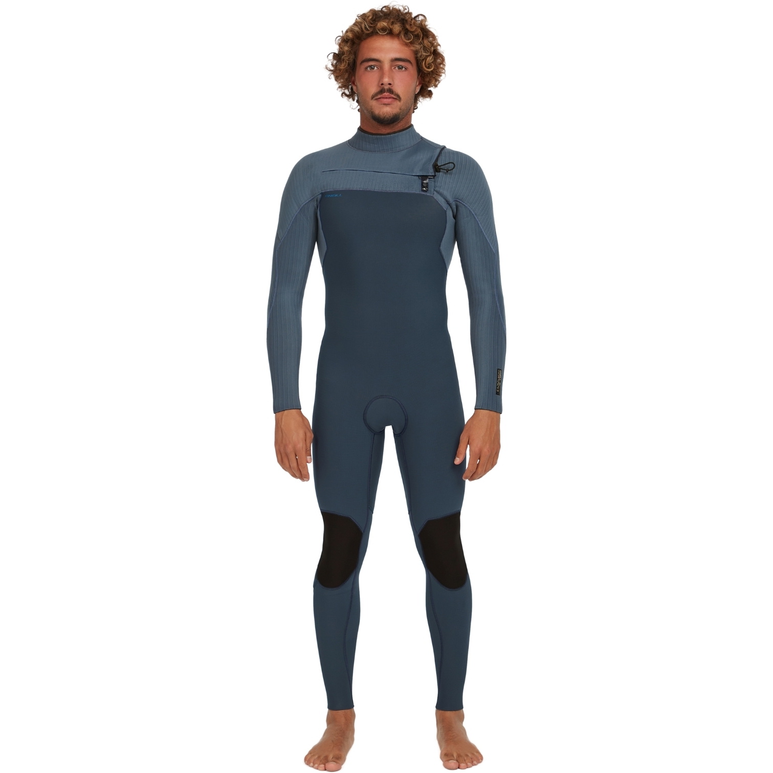 2025 O'Neill Mens Hyperfreak 3/2+mm Chest Zip Wetsuit 5343 - Dark Orion / Copen Blue